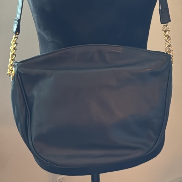 Gianni Bernini black leather shoulder bag purse - Picture 2 of 7